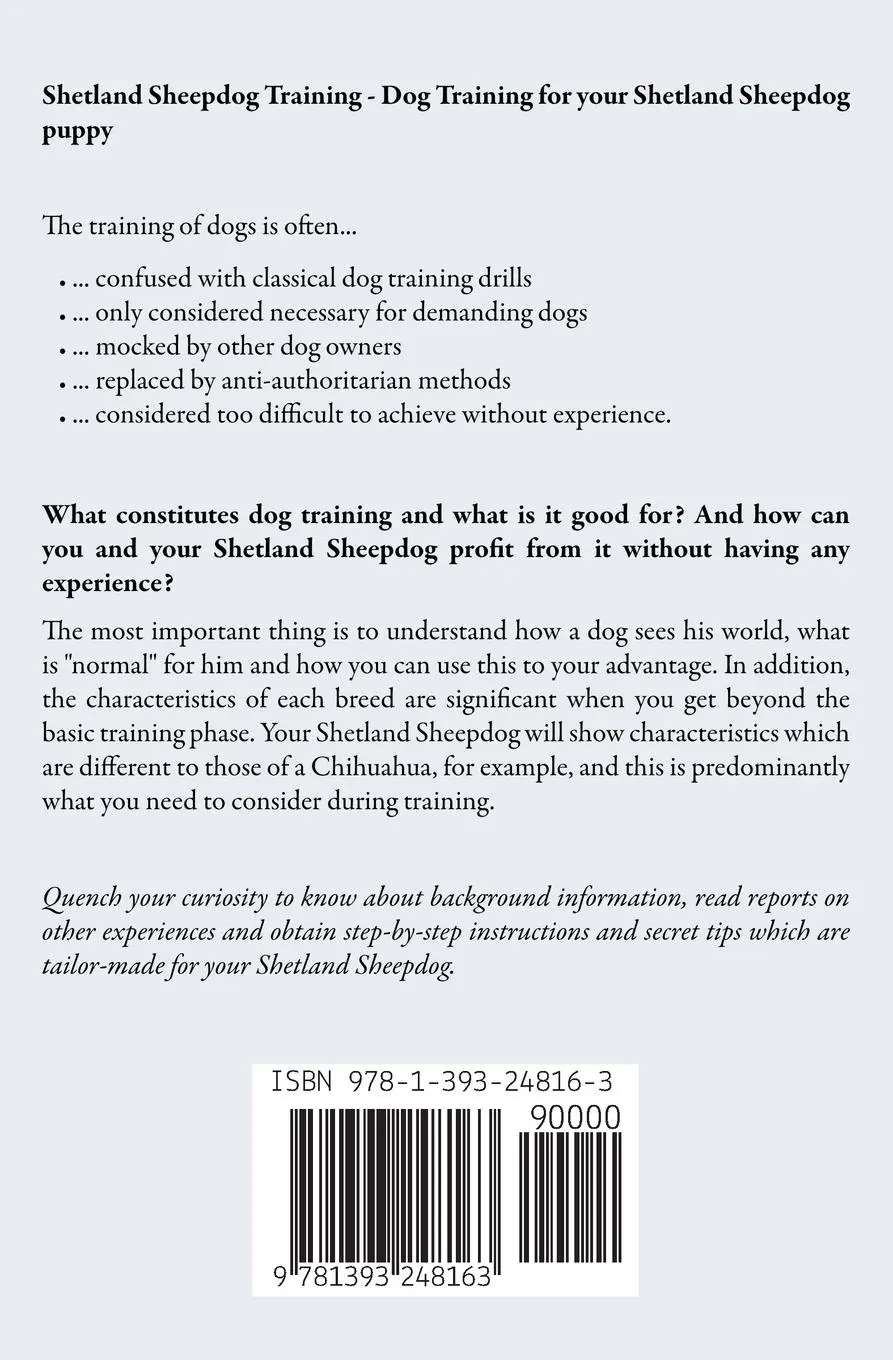 Rückseite: 9781393248163 | Shetland Sheepdog Training - Dog Training for your Shetland...