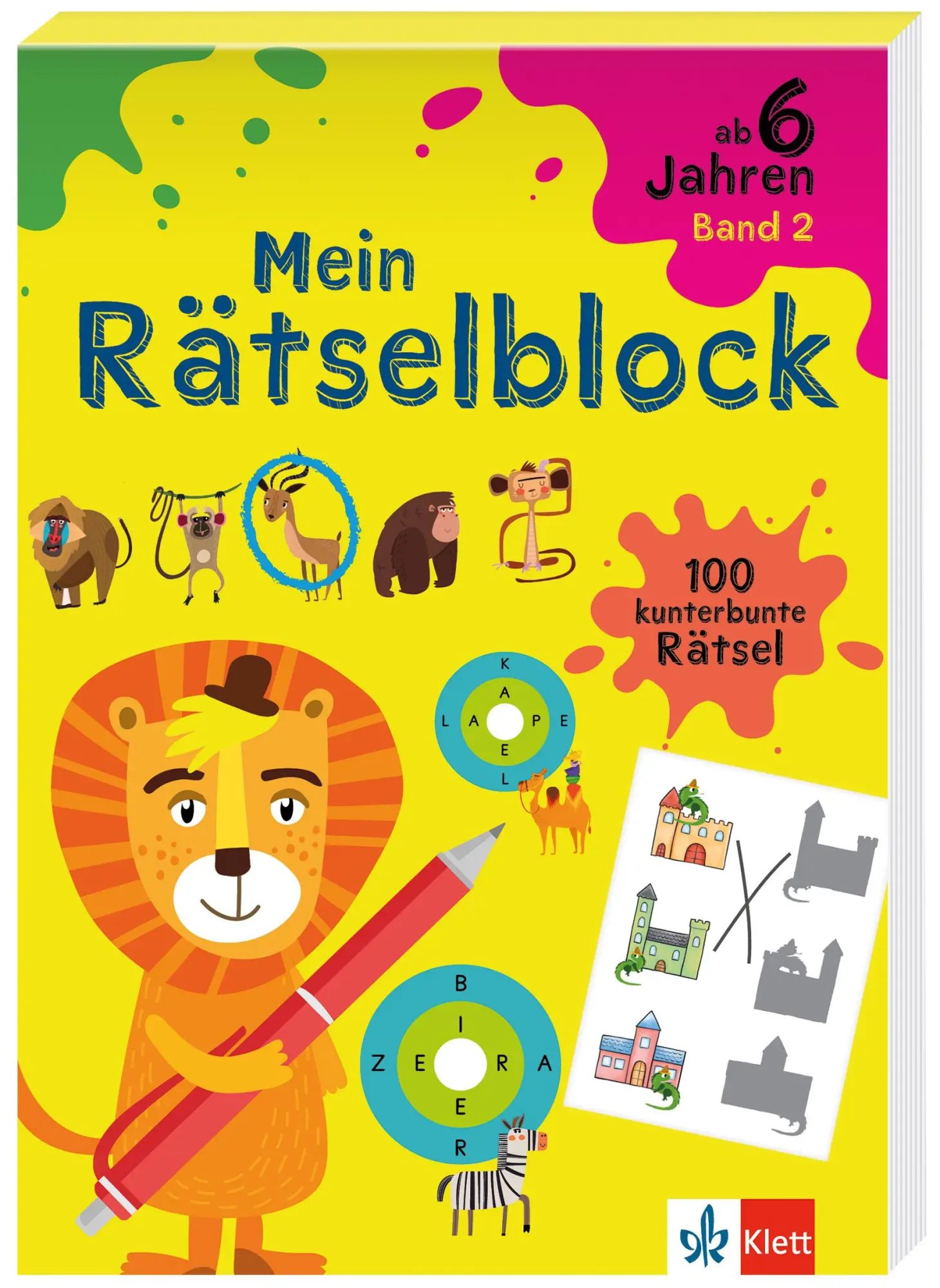 Cover: 9783129498163 | Klett Mein Rätselblock ab 6 Jahren Band 2 | 100 kunterbunte Rätsel
