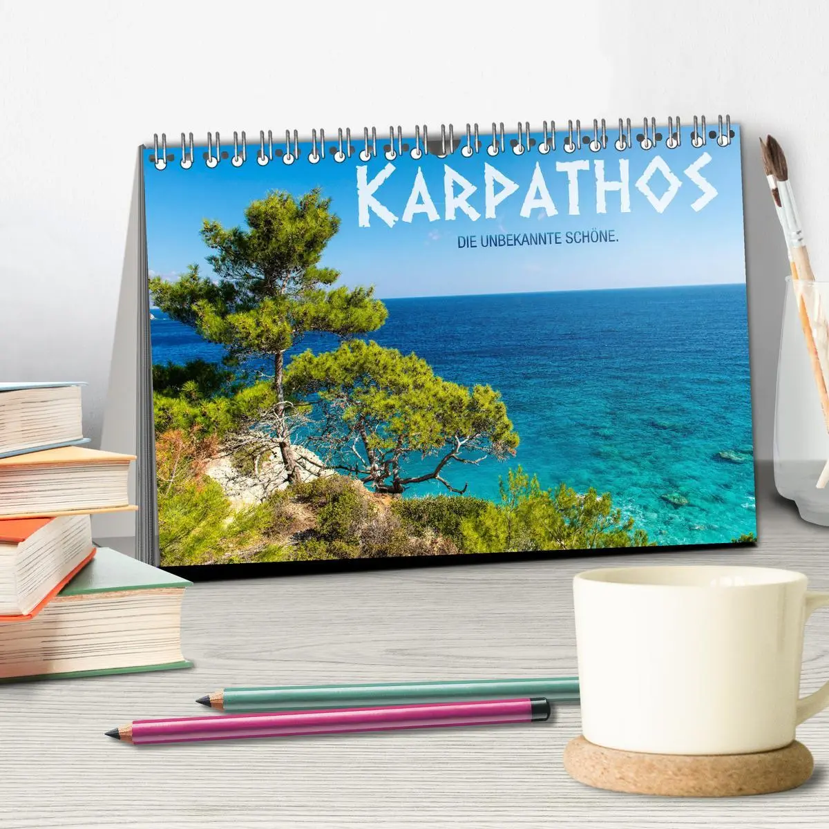 Bild: 9783457948163 | Karpathos - die unbekannte Schöne (Tischkalender 2026 DIN A5 quer),...
