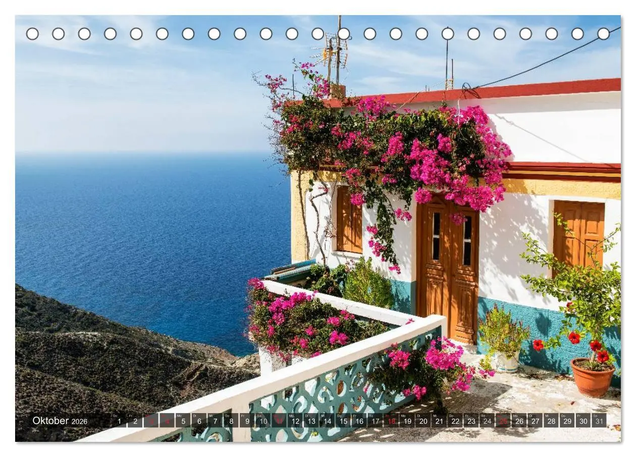 Bild: 9783457948163 | Karpathos - die unbekannte Schöne (Tischkalender 2026 DIN A5 quer),...