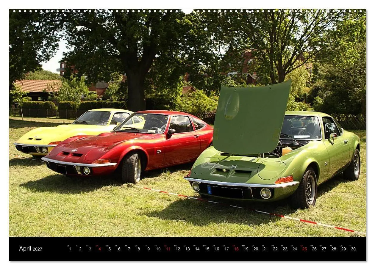Bild: 9783594018163 | Opel GT Der Kalender (Wandkalender 2027 DIN A2 quer), CALVENDO...