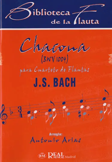Cover: 9788438708163 | Chacone BWV 1004 para Cuarteto de Flautas | Johann Sebastian Bach