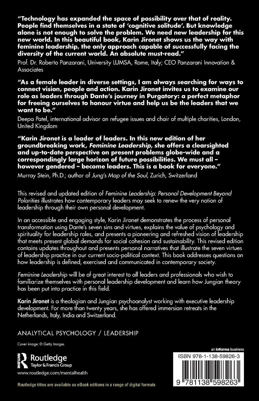 Rückseite: 9781138598263 | Feminine Leadership | Personal Development Beyond Polarities | Jironet