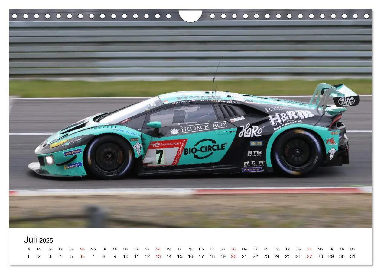 Bild: 9783435778263 | Motorsport aus Sant'Agata (Wandkalender 2025 DIN A4 quer), CALVENDO...