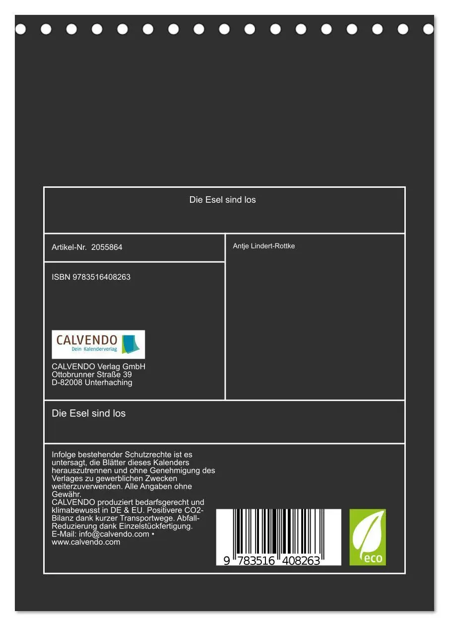 Bild: 9783516408263 | Die Esel sind los (Tischkalender 2026 DIN A5 hoch), CALVENDO...