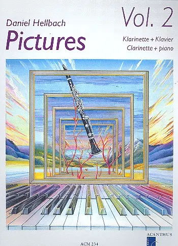 Cover: 9990051648263 | Pictures vol.2 (+CD) für Klarinette und Klavier | Daniel Hellbach