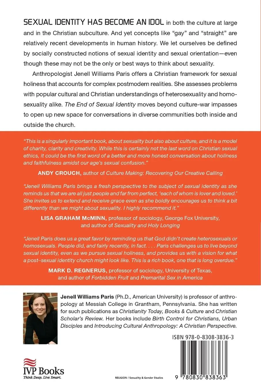 Rückseite: 9780830838363 | The End of Sexual Identity | Jenell Williams Paris | Taschenbuch | IVP