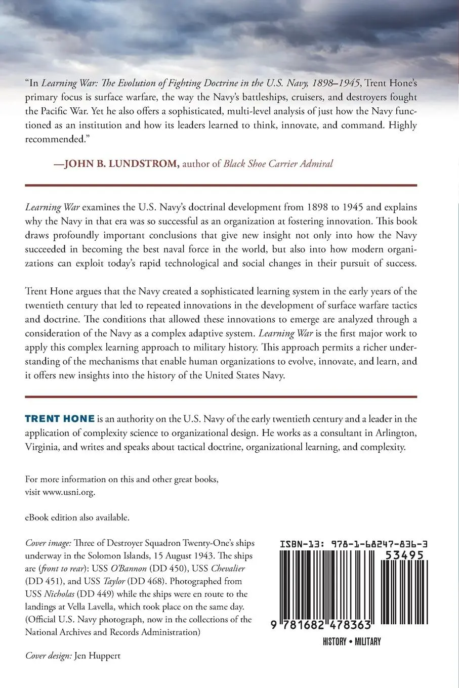 Rückseite: 9781682478363 | Learning War | Trent Hone | Taschenbuch | Englisch | 2022