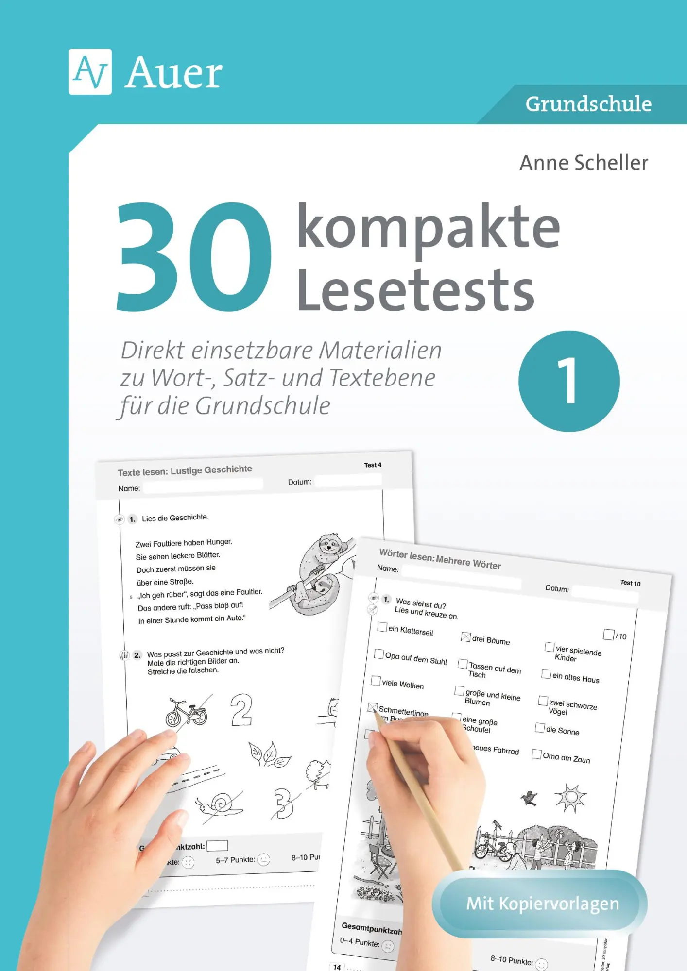 Cover: 9783403088363 | 30 kompakte Lesetests für Klasse 1 | Anne Scheller | Broschüre | 56 S.
