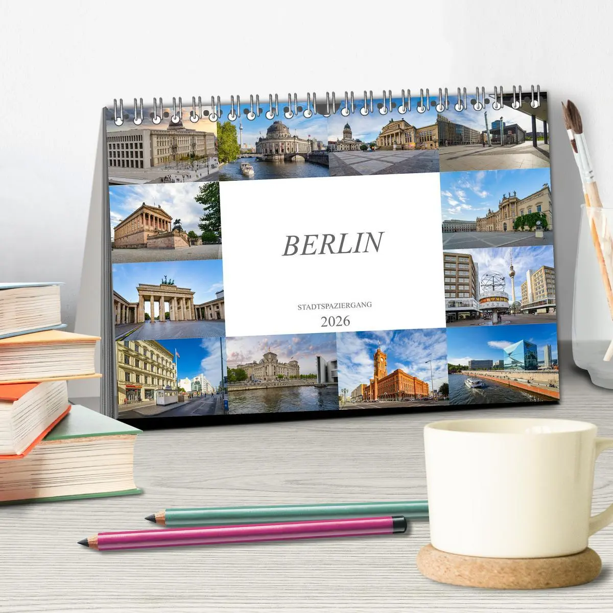 Bild: 9783457618363 | Berlin Stadtspaziergang (Tischkalender 2026 DIN A5 quer), CALVENDO...