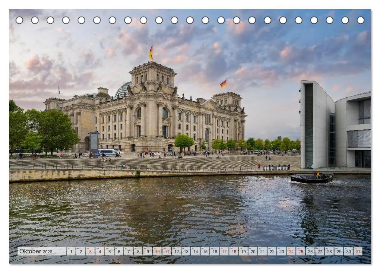 Bild: 9783457618363 | Berlin Stadtspaziergang (Tischkalender 2026 DIN A5 quer), CALVENDO...