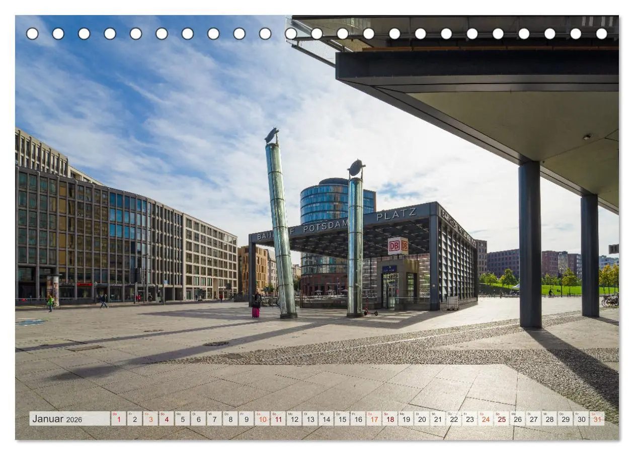 Bild: 9783457618363 | Berlin Stadtspaziergang (Tischkalender 2026 DIN A5 quer), CALVENDO...