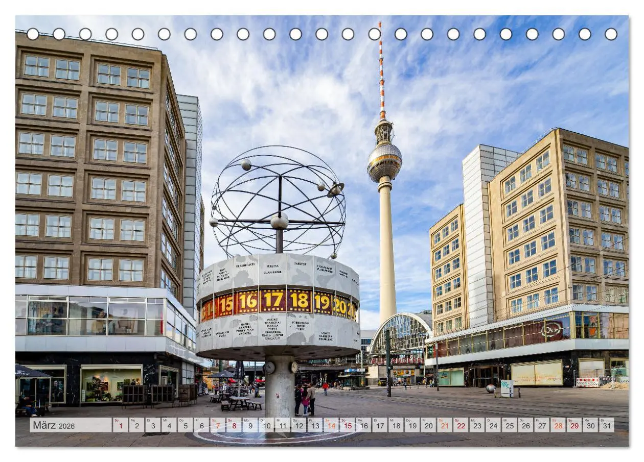 Bild: 9783457618363 | Berlin Stadtspaziergang (Tischkalender 2026 DIN A5 quer), CALVENDO...
