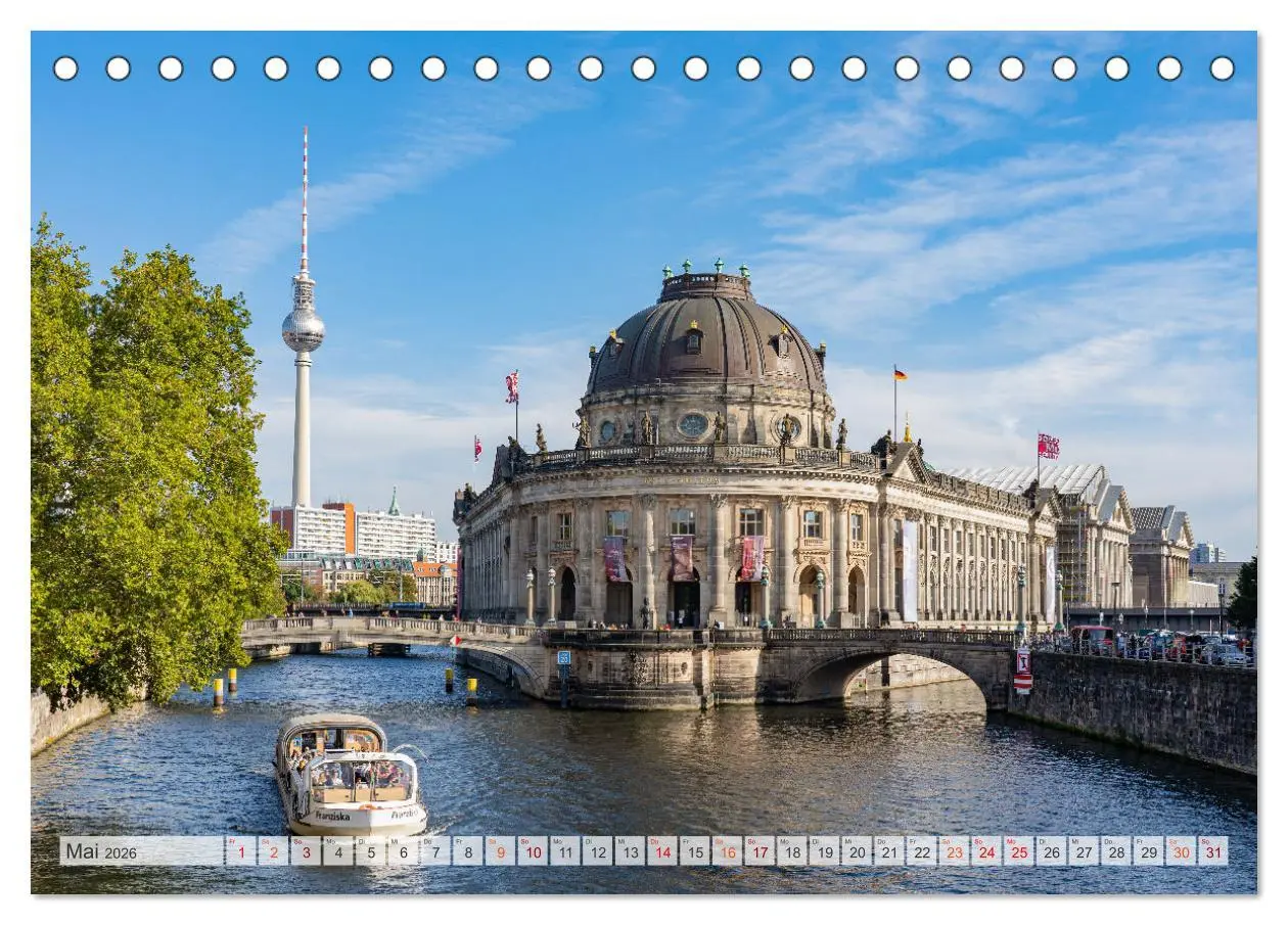 Bild: 9783457618363 | Berlin Stadtspaziergang (Tischkalender 2026 DIN A5 quer), CALVENDO...