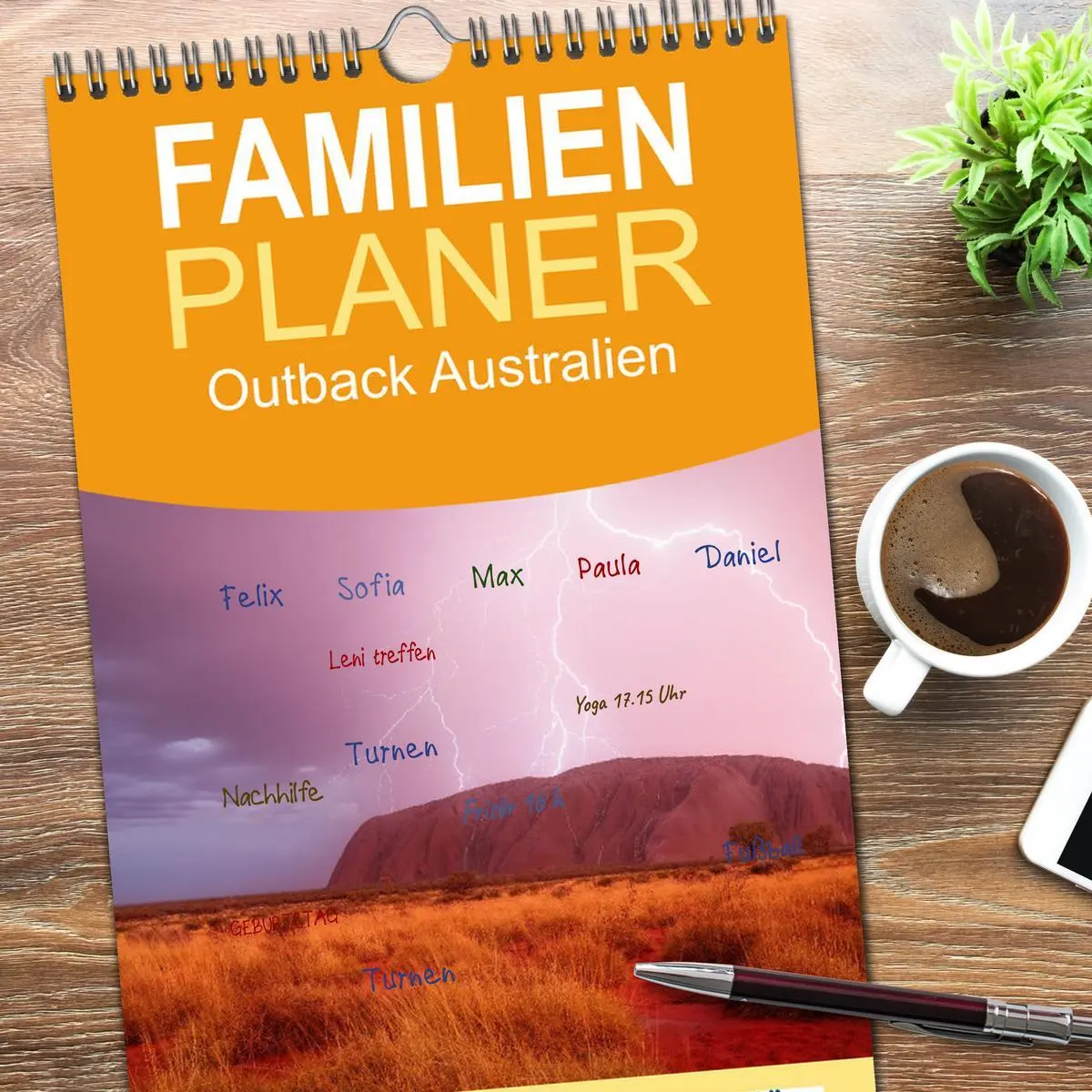 Bild: 9783516498363 | Familienplaner 2026 - Outback Australien mit 5 Spalten...