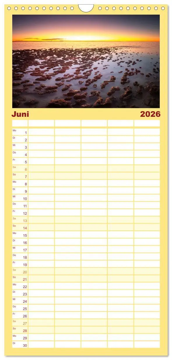 Bild: 9783516498363 | Familienplaner 2026 - Outback Australien mit 5 Spalten...
