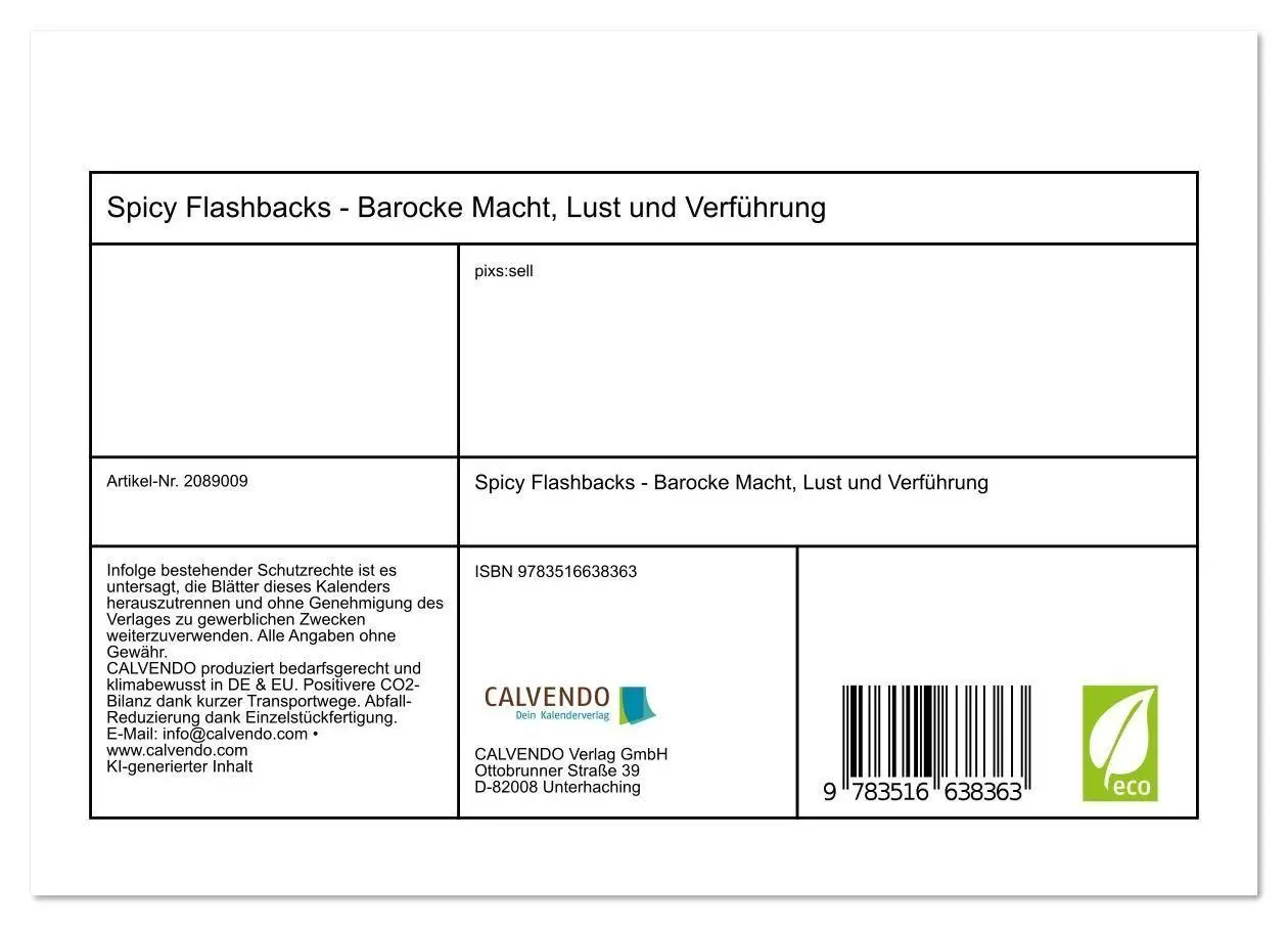 Bild: 9783516638363 | Spicy Flashbacks - Barocke Macht, Lust und Verführung...