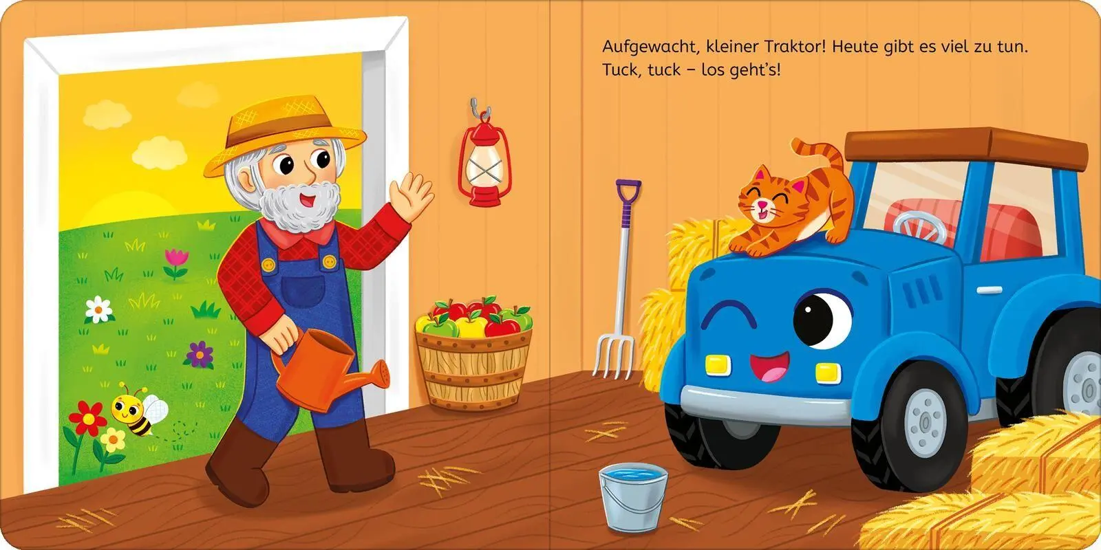 Bild: 9783845868363 | Los geht's, kleiner Traktor! | Mein Wackelaugenbuch | Emily Emerson