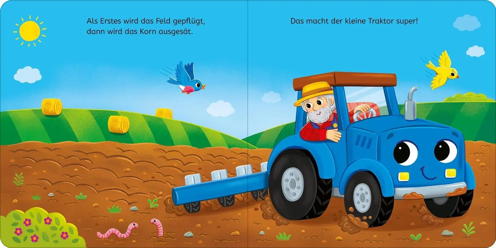 Bild: 9783845868363 | Los geht's, kleiner Traktor! | Mein Wackelaugenbuch | Emily Emerson