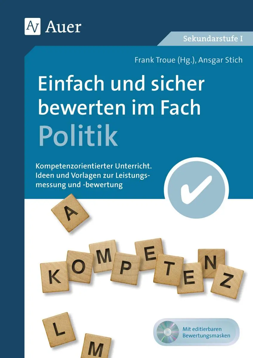 Cover: 9783403078463 | Einfach und sicher bewerten im Fach Politik | Ansgar Stich | Broschüre