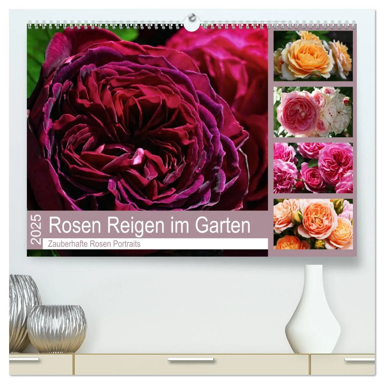 Cover: 9783435448463 | Rosen Reigen im Garten (hochwertiger Premium Wandkalender 2025 DIN...