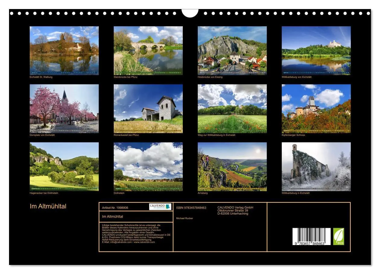 Bild: 9783457848463 | Im Altmühltal (Wandkalender 2026 DIN A3 quer), CALVENDO Monatskalender