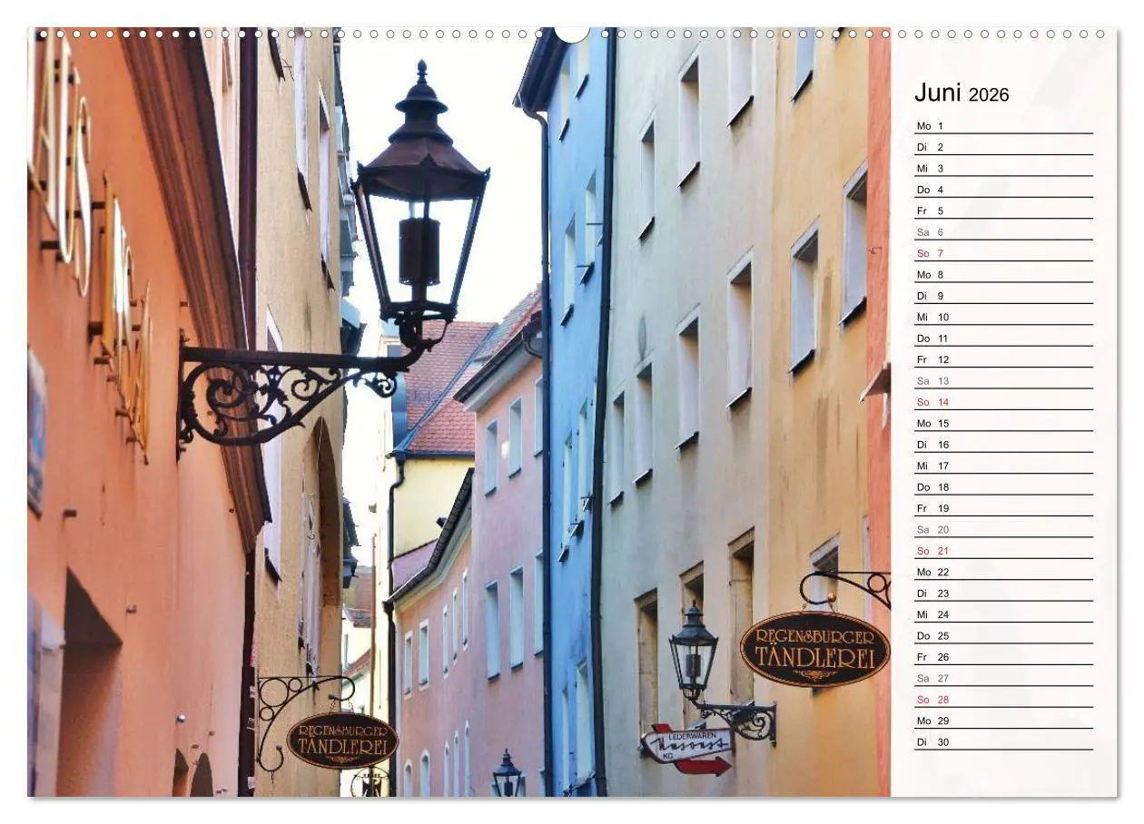 Bild: 9783516008463 | Die Farben von REGENSBURG (hochwertiger Premium Wandkalender 2026...