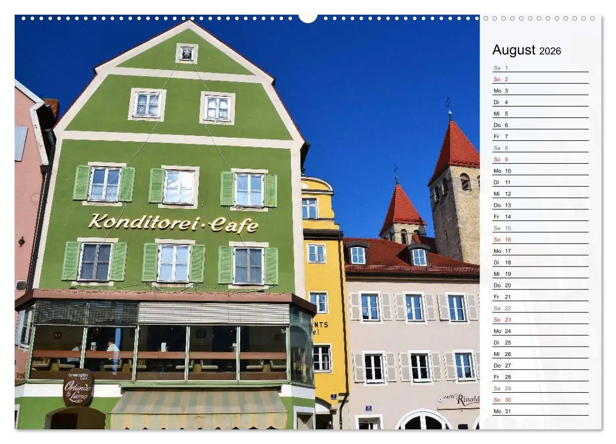 Bild: 9783516008463 | Die Farben von REGENSBURG (hochwertiger Premium Wandkalender 2026...