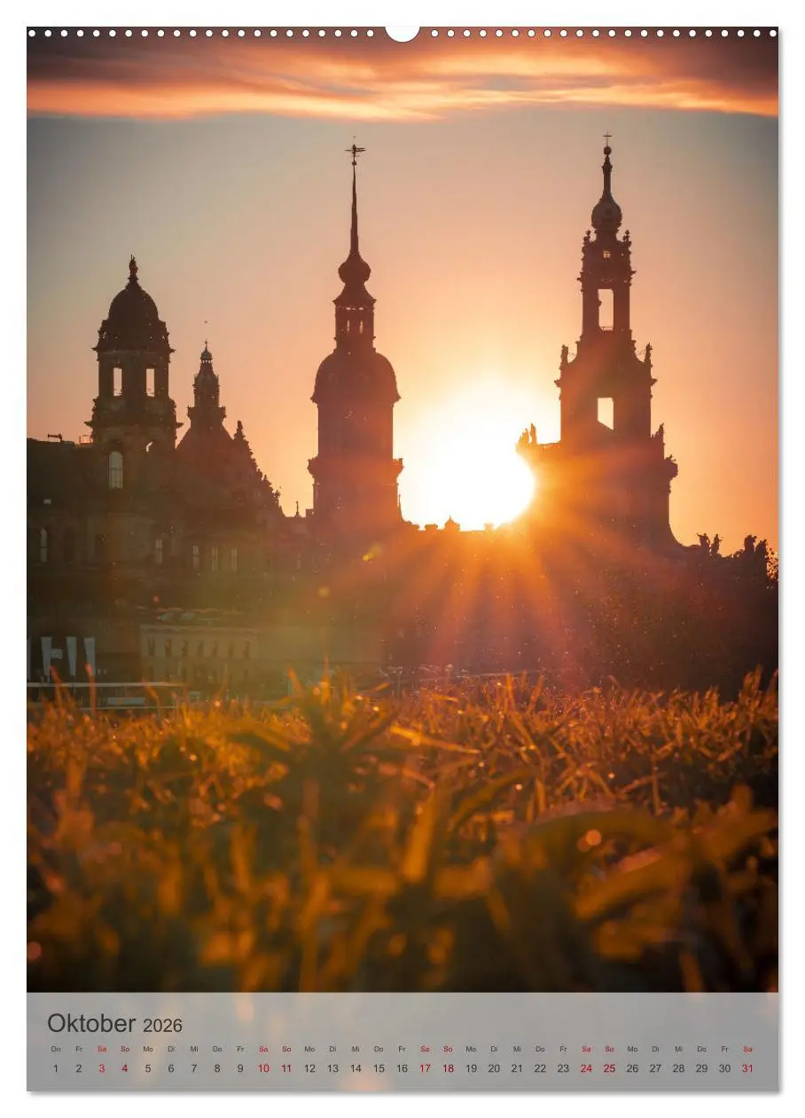 Bild: 9783516318463 | Elbstadt Dresden (Wandkalender 2026 DIN A2 hoch), CALVENDO...