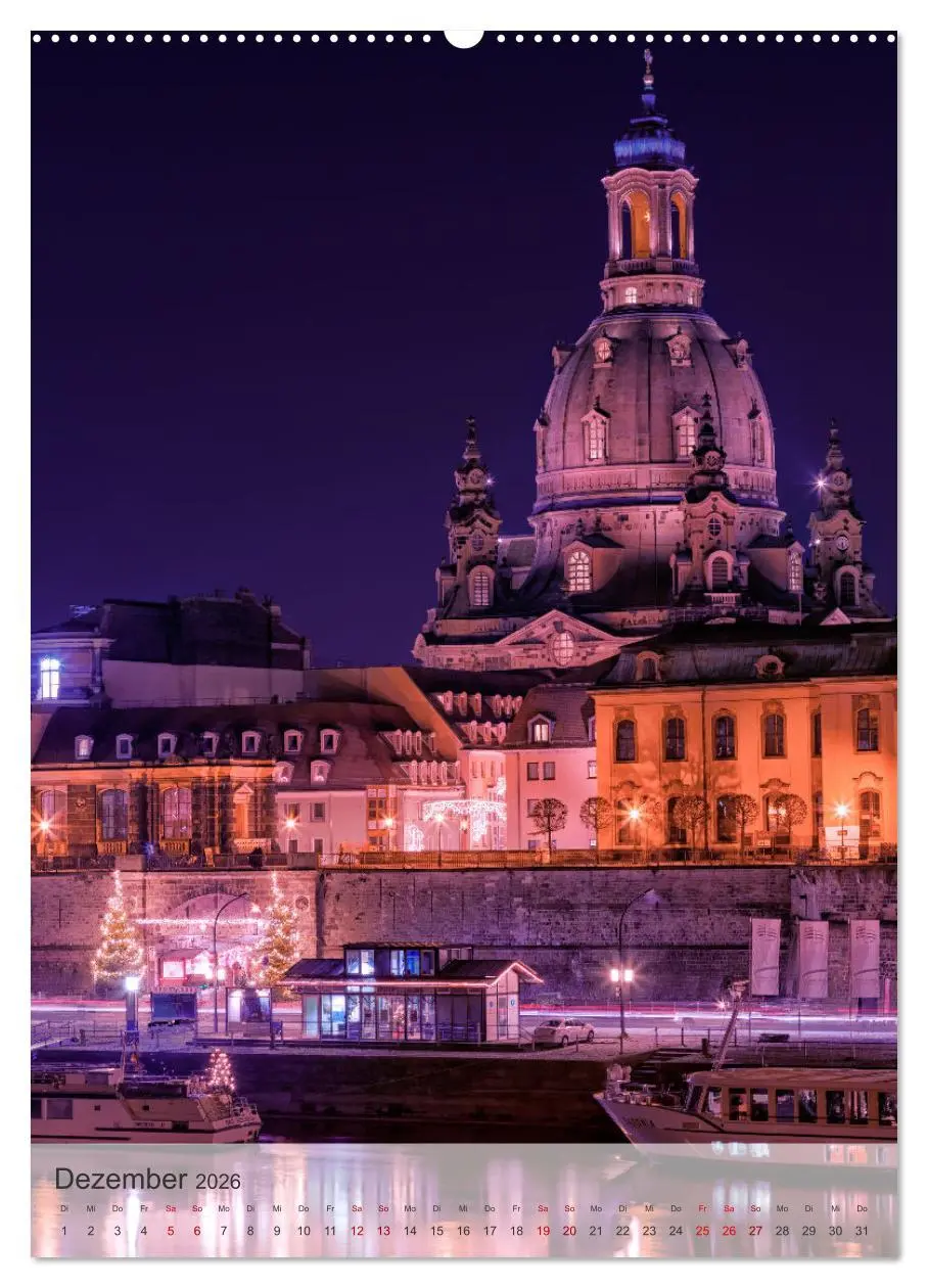 Bild: 9783516318463 | Elbstadt Dresden (Wandkalender 2026 DIN A2 hoch), CALVENDO...