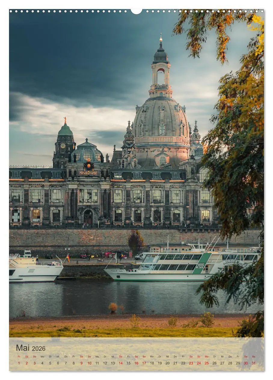 Bild: 9783516318463 | Elbstadt Dresden (Wandkalender 2026 DIN A2 hoch), CALVENDO...