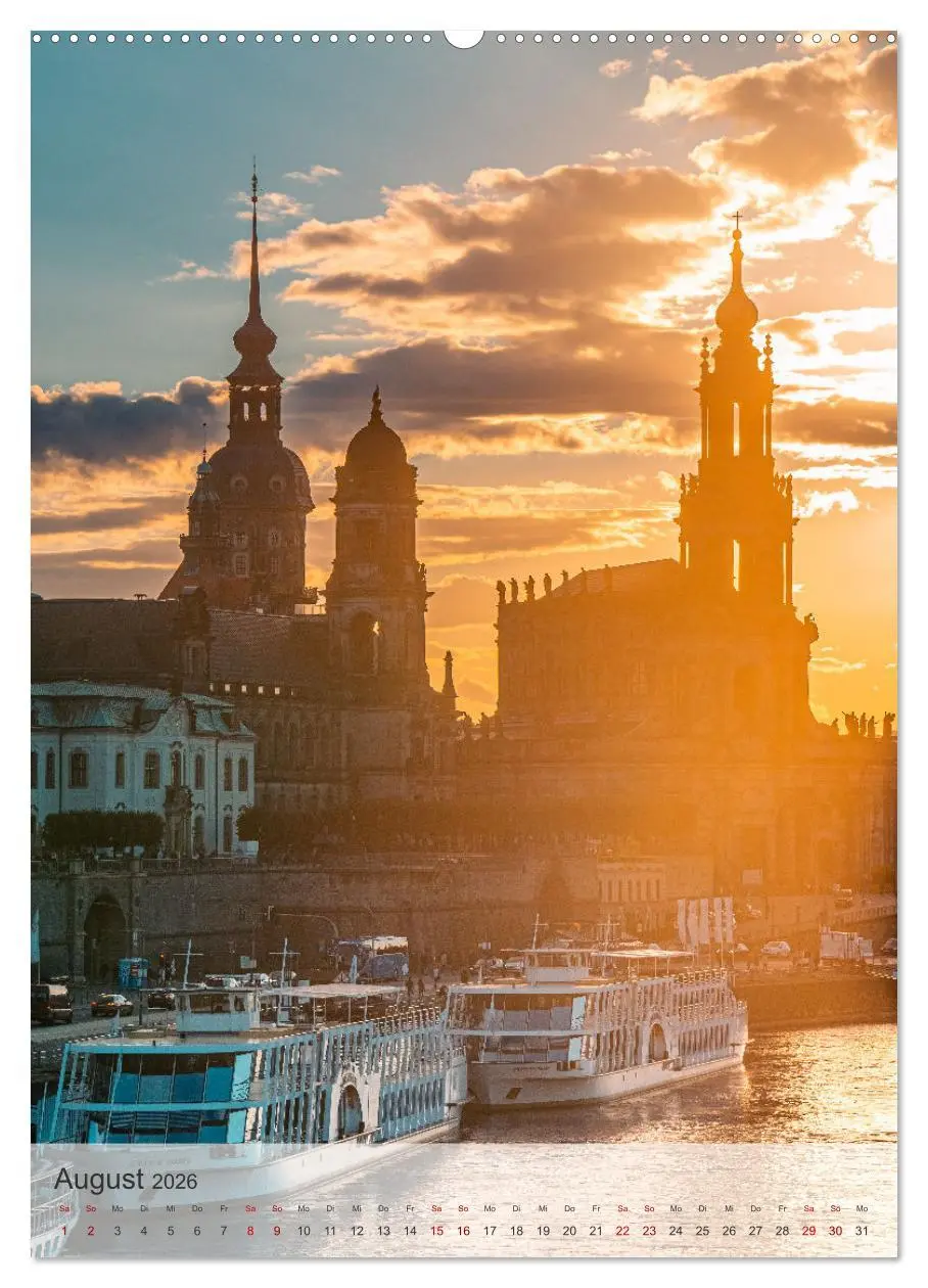 Bild: 9783516318463 | Elbstadt Dresden (Wandkalender 2026 DIN A2 hoch), CALVENDO...