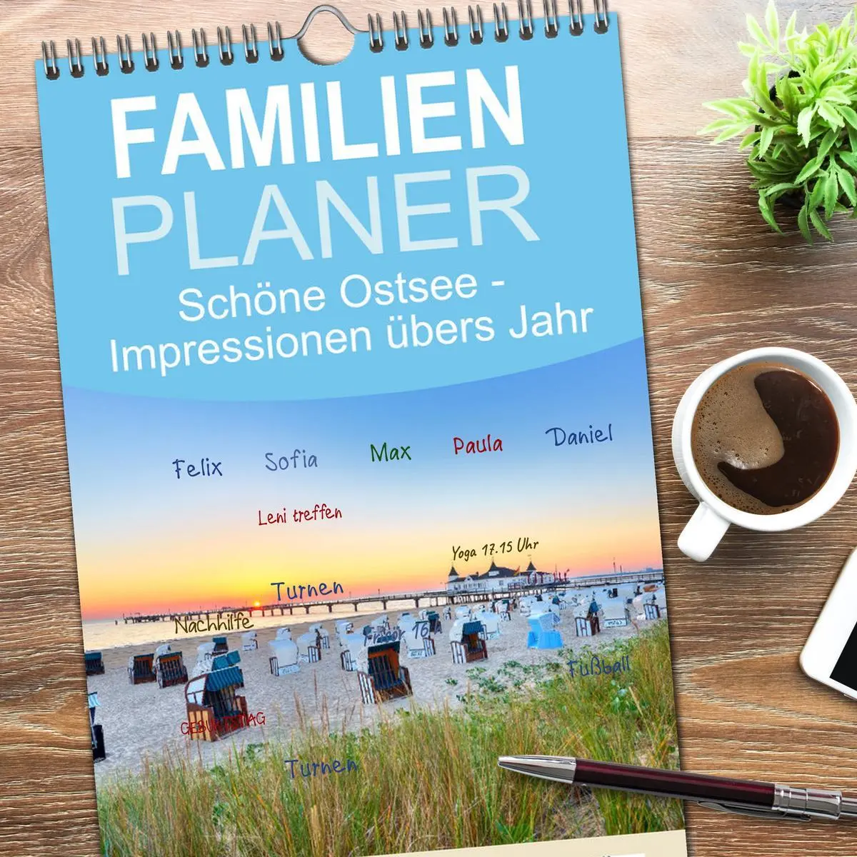 Bild: 9783516628463 | Familienplaner 2026 - Schöne Ostsee - Impressionen übers Jahr mit 5...