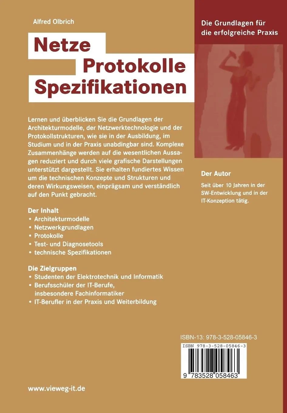 Rückseite: 9783528058463 | Netze - Protokolle - Spezifikationen | Alfred Olbrich | Taschenbuch