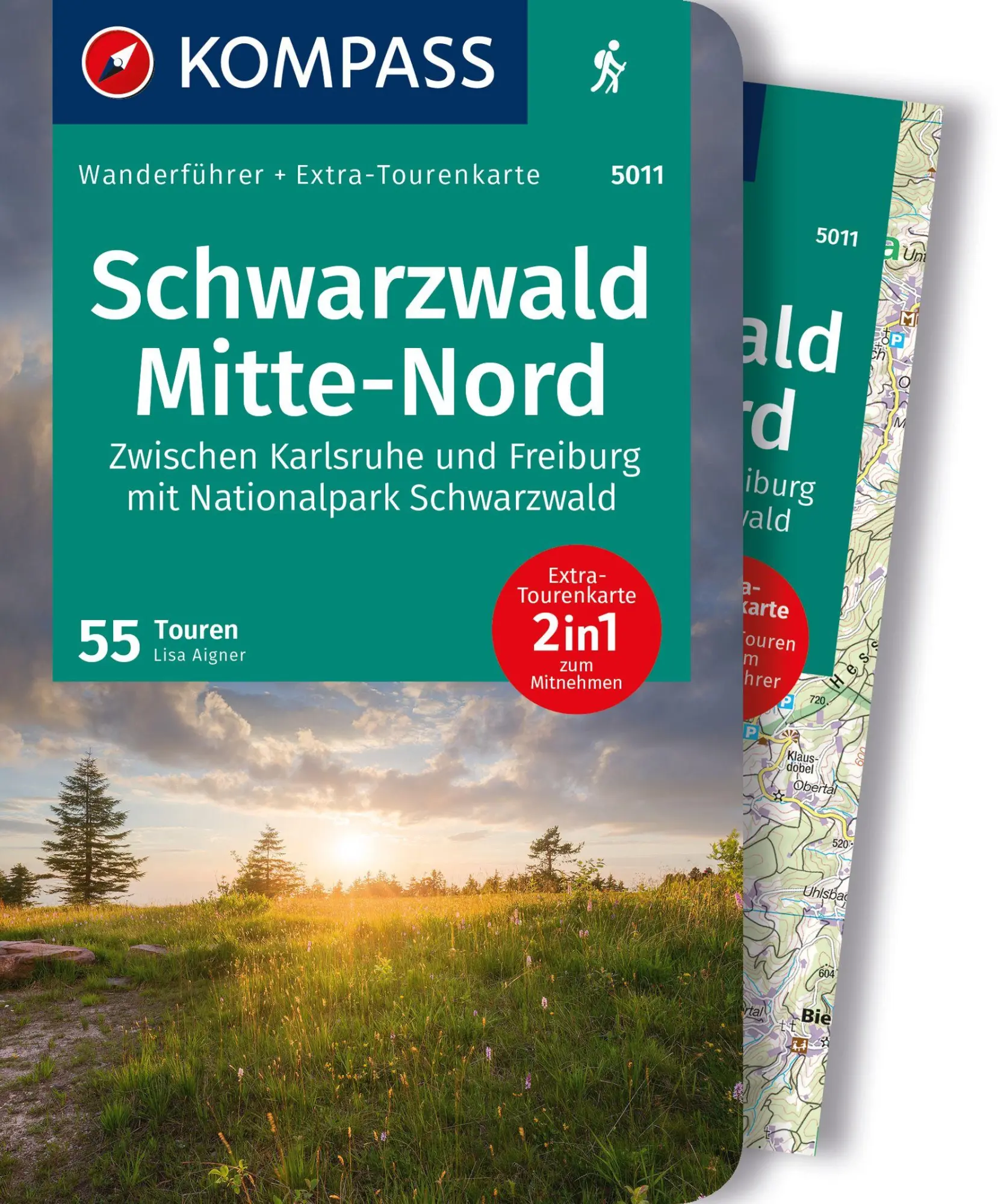 Cover: 9783991218463 | KOMPASS Wanderführer Schwarzwald Mitte-Nord, 50 Touren mit...