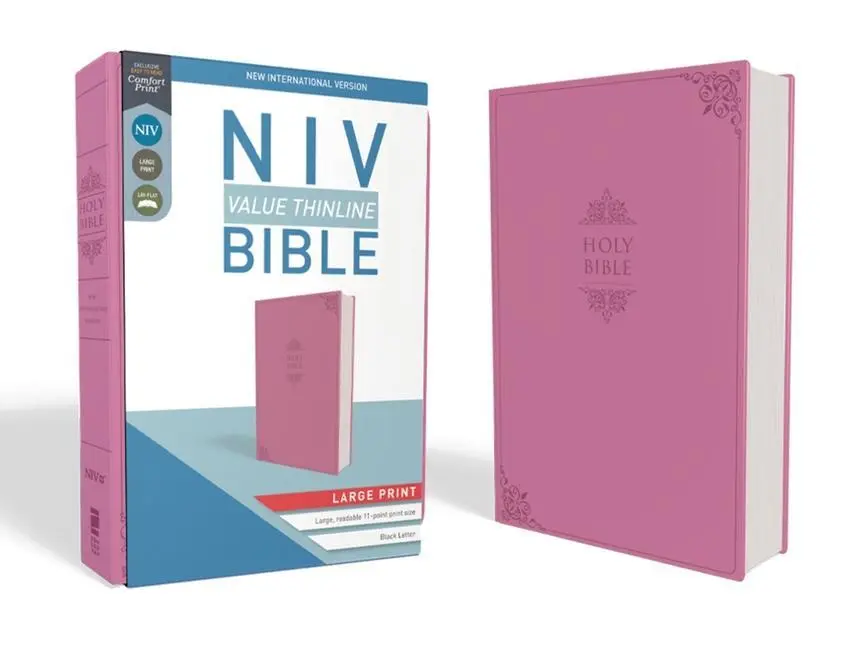Cover: 9780310448563 | NIV, Value Thinline Bible, Large Print, Imitation Leather, Pink | Buch