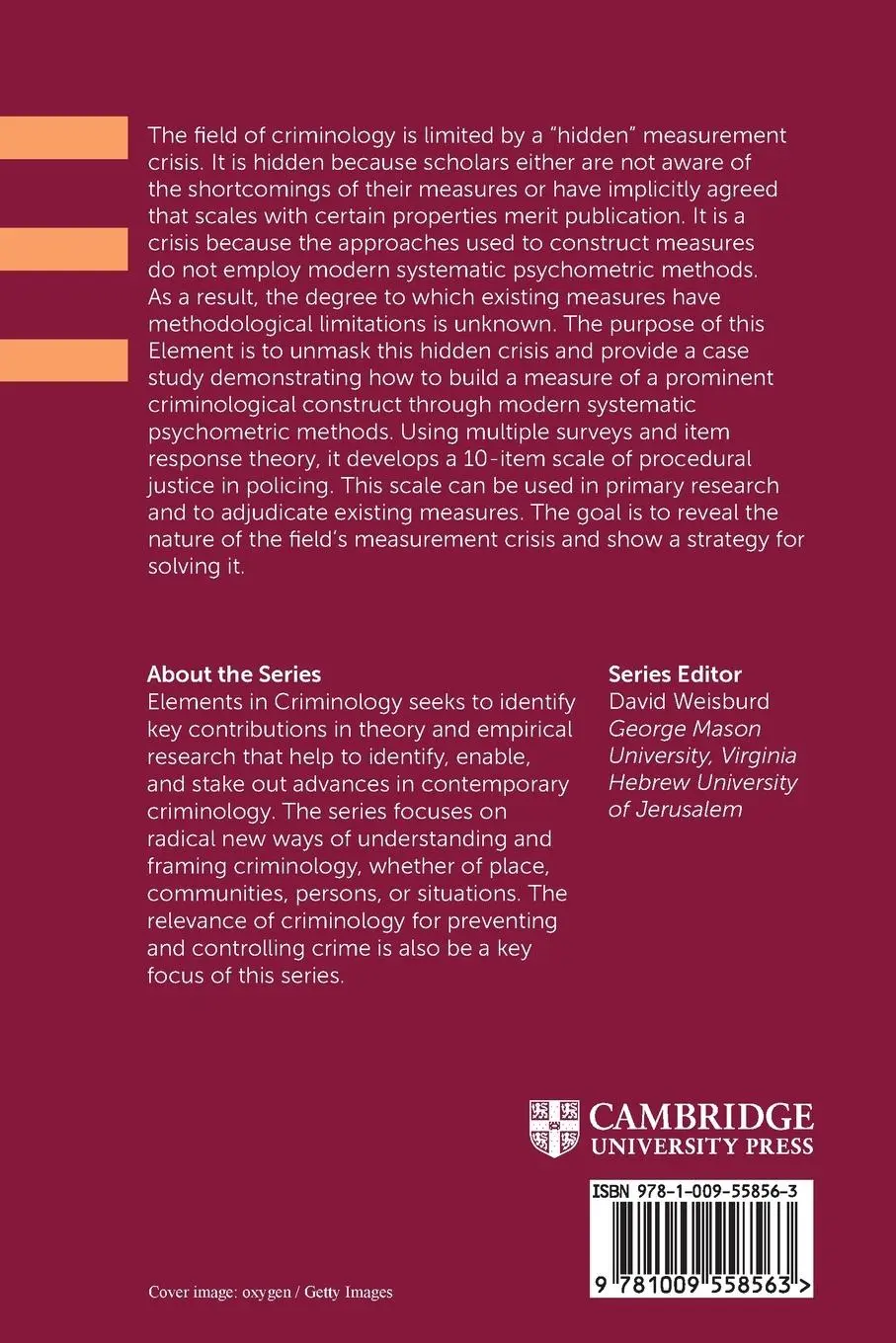 Rückseite: 9781009558563 | The Hidden Measurement Crisis in Criminology | Amanda Graham (u. a.)