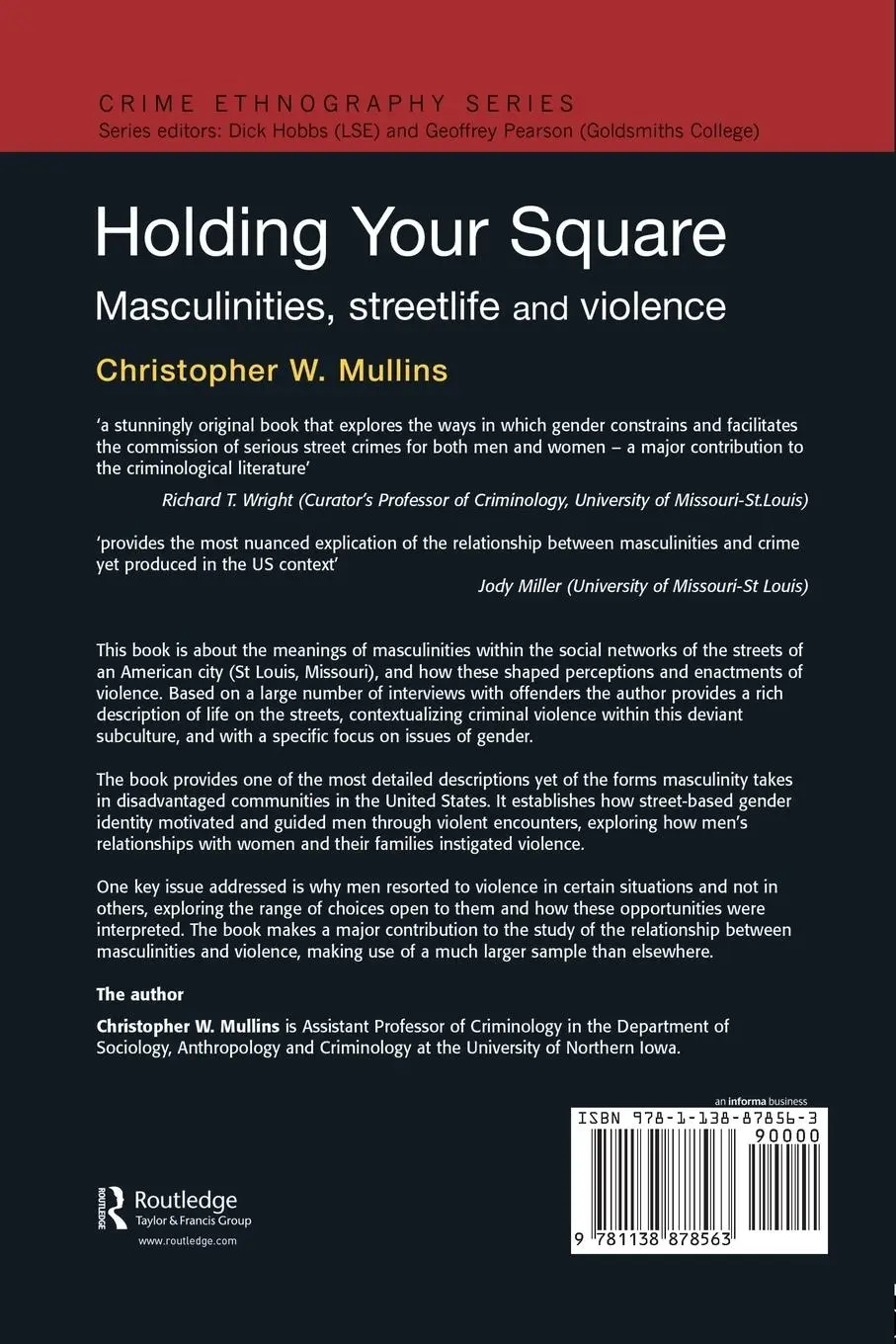Rückseite: 9781138878563 | Holding Your Square | Christopher W. Mullins | Taschenbuch | Englisch