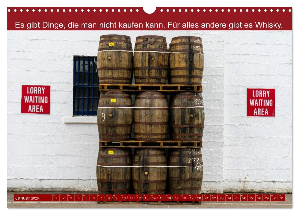 Bild: 9783457388563 | Witzige Whisky-Werbeslogans (Wandkalender 2026 DIN A3 quer),...
