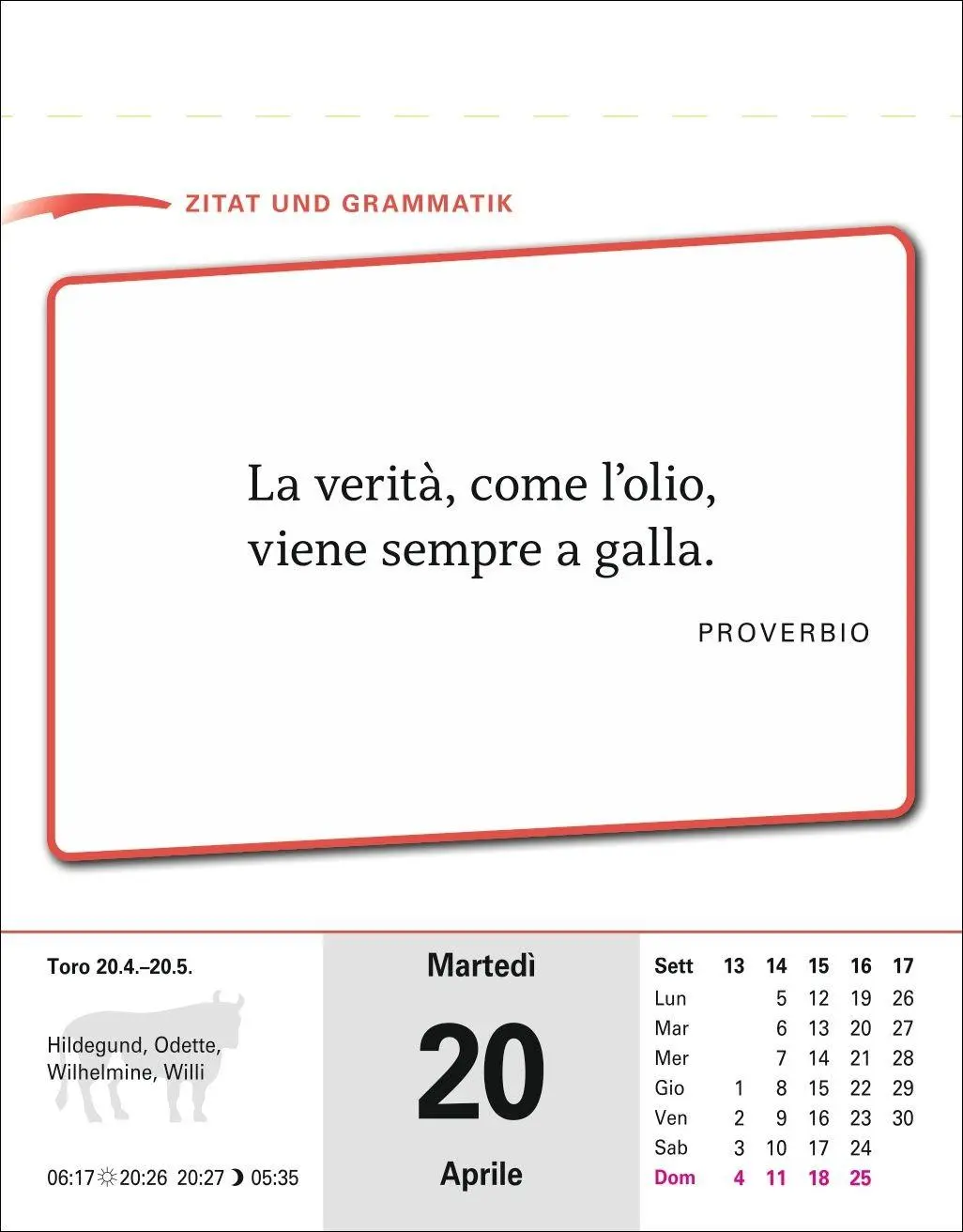 Bild: 9783840038563 | Italienisch Sprachkalender 2027 - Italienisch lernen leicht gemacht...