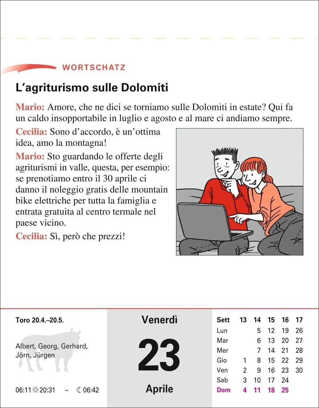 Bild: 9783840038563 | Italienisch Sprachkalender 2027 - Italienisch lernen leicht gemacht...