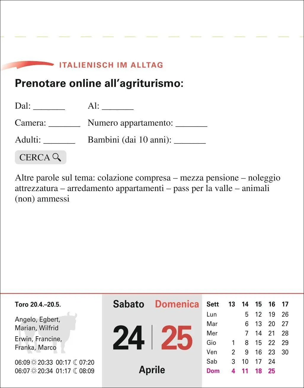Bild: 9783840038563 | Italienisch Sprachkalender 2027 - Italienisch lernen leicht gemacht...