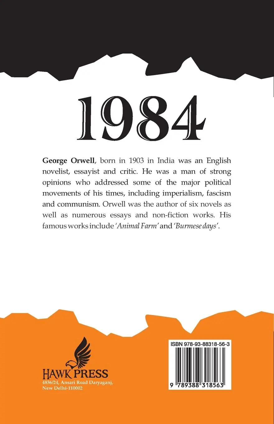 Rückseite: 9789388318563 | 1984 | George Orwell | Taschenbuch | Kartoniert / Broschiert | 1994