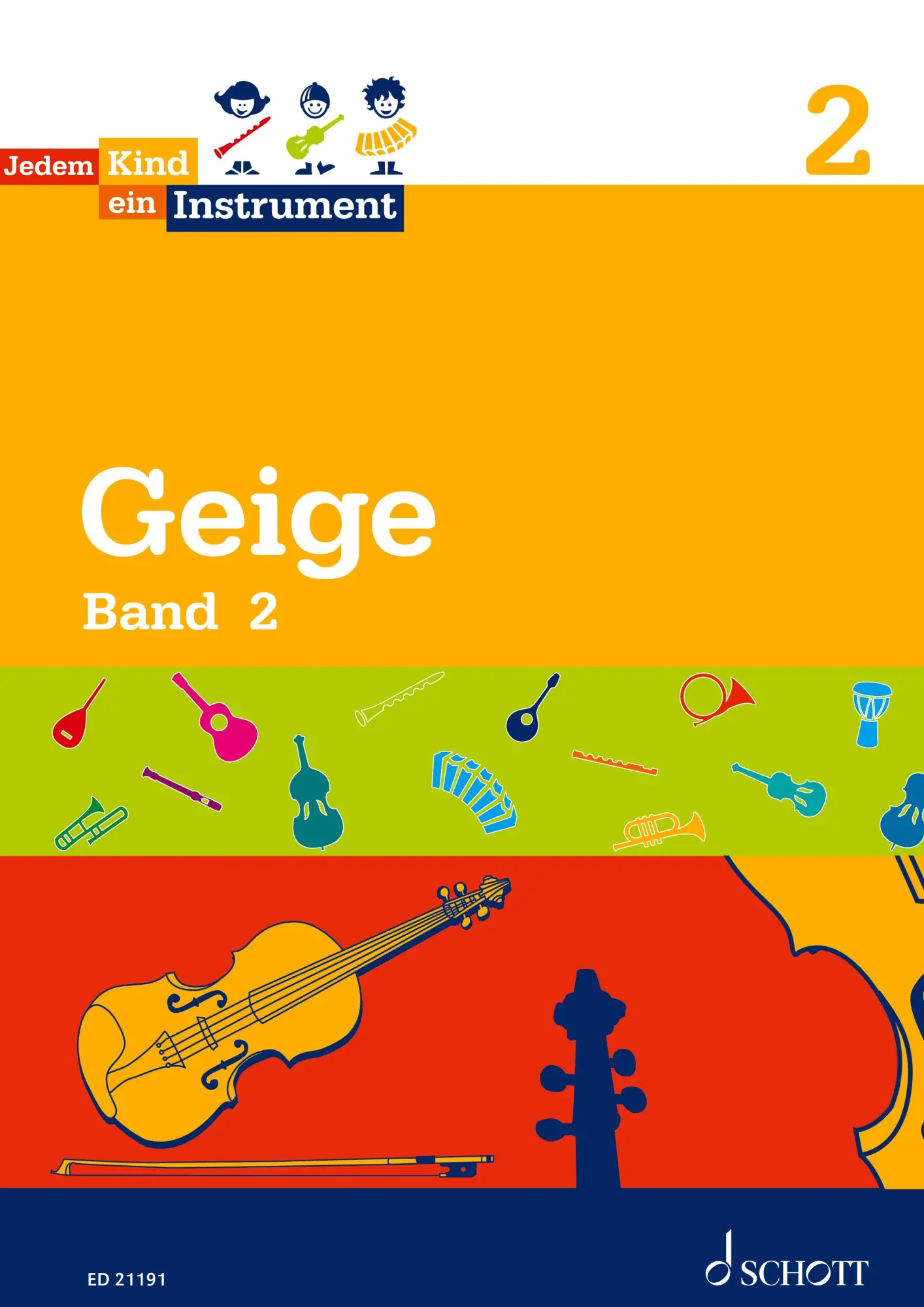Cover: 9790001178563 | Jedem Kind ein Instrument - Geige | Band 2 | Walter Mengler (u. a.)