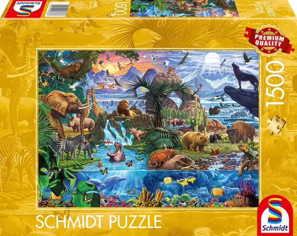 Cover: 4001504588663 | Panorama der Tierwelt | Puzzle | Deutsch | 2025 | Schmidt Spiele GmbH