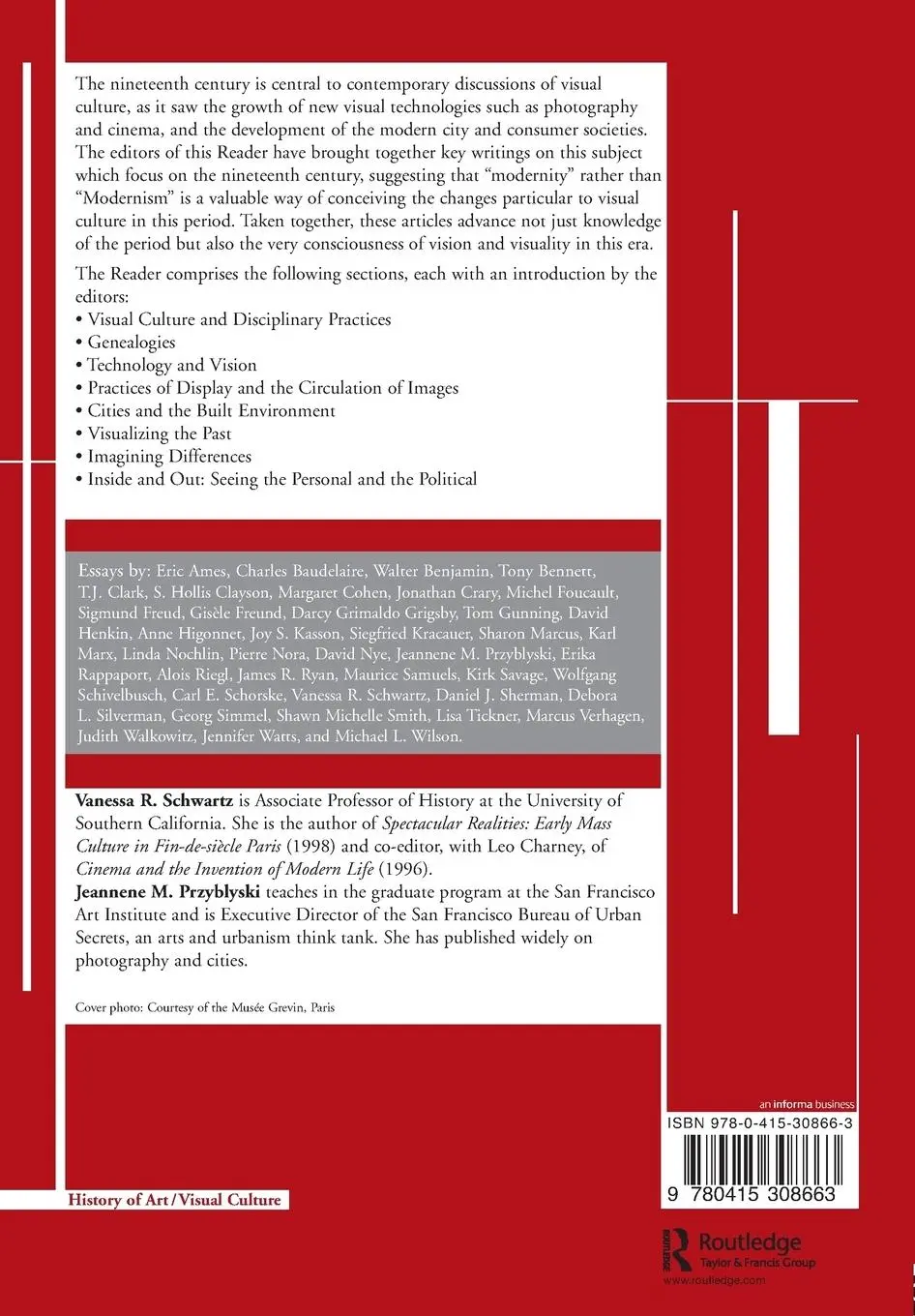 Rückseite: 9780415308663 | The Nineteenth-Century Visual Culture Reader | Schwartz (u. a.) | Buch