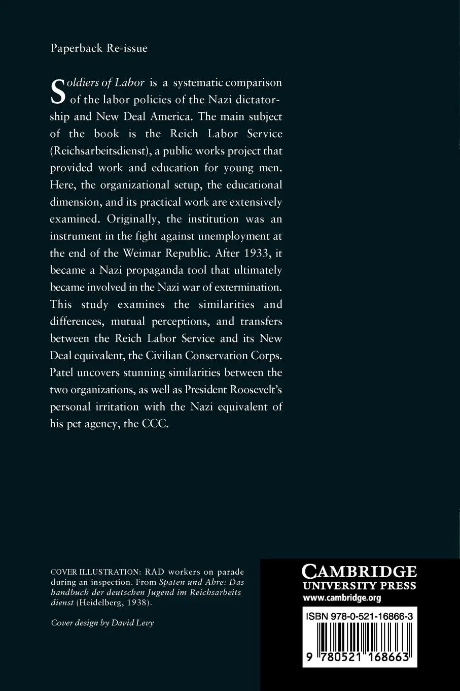Rückseite: 9780521168663 | Soldiers of Labor | Kiran Klaus Patel | Taschenbuch | Englisch | 2010