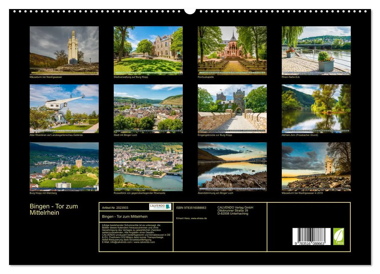 Bild: 9783516088663 | Bingen - Tor zum Mittelrhein (hochwertiger Premium Wandkalender...