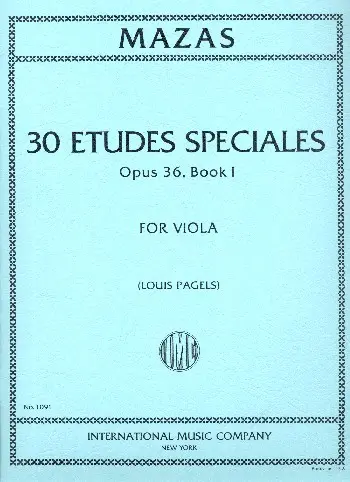 Cover: 9790220408663 | Studi Op 36 Vol 1 (Studi Speciali) (Pagels) | Jacques Féréol Mazas