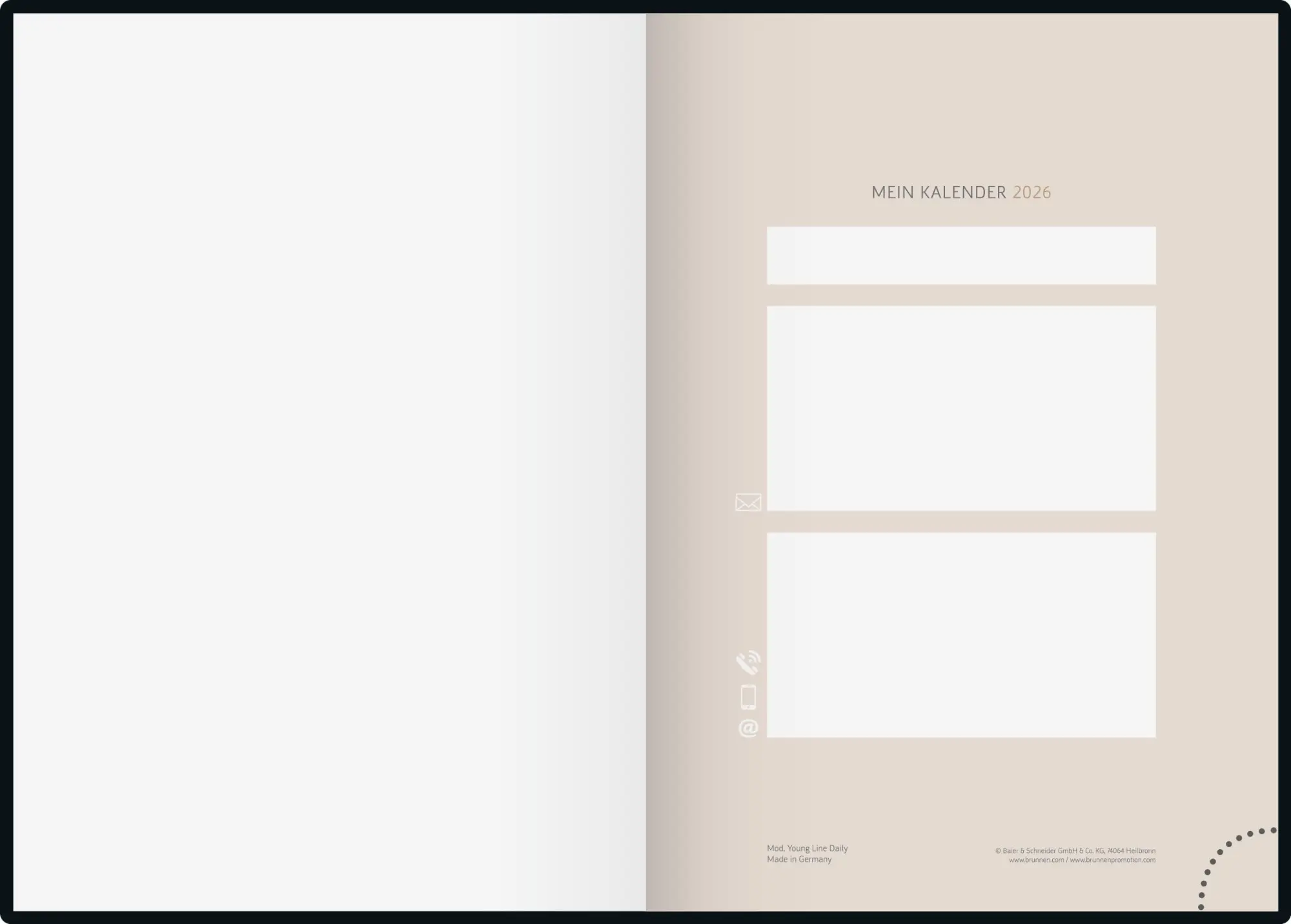 Bild: 4003273788763 | rido/idé 7028507046 Buchkalender Young Line 2026 "Simple" A5, Papier